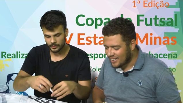 Sorteio ao vivo das chaves da Primeira copa Estação Minas de Futsal