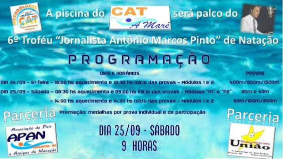 6 – Troféu “Jornalista Antônio Marcos Pinto” de Natação